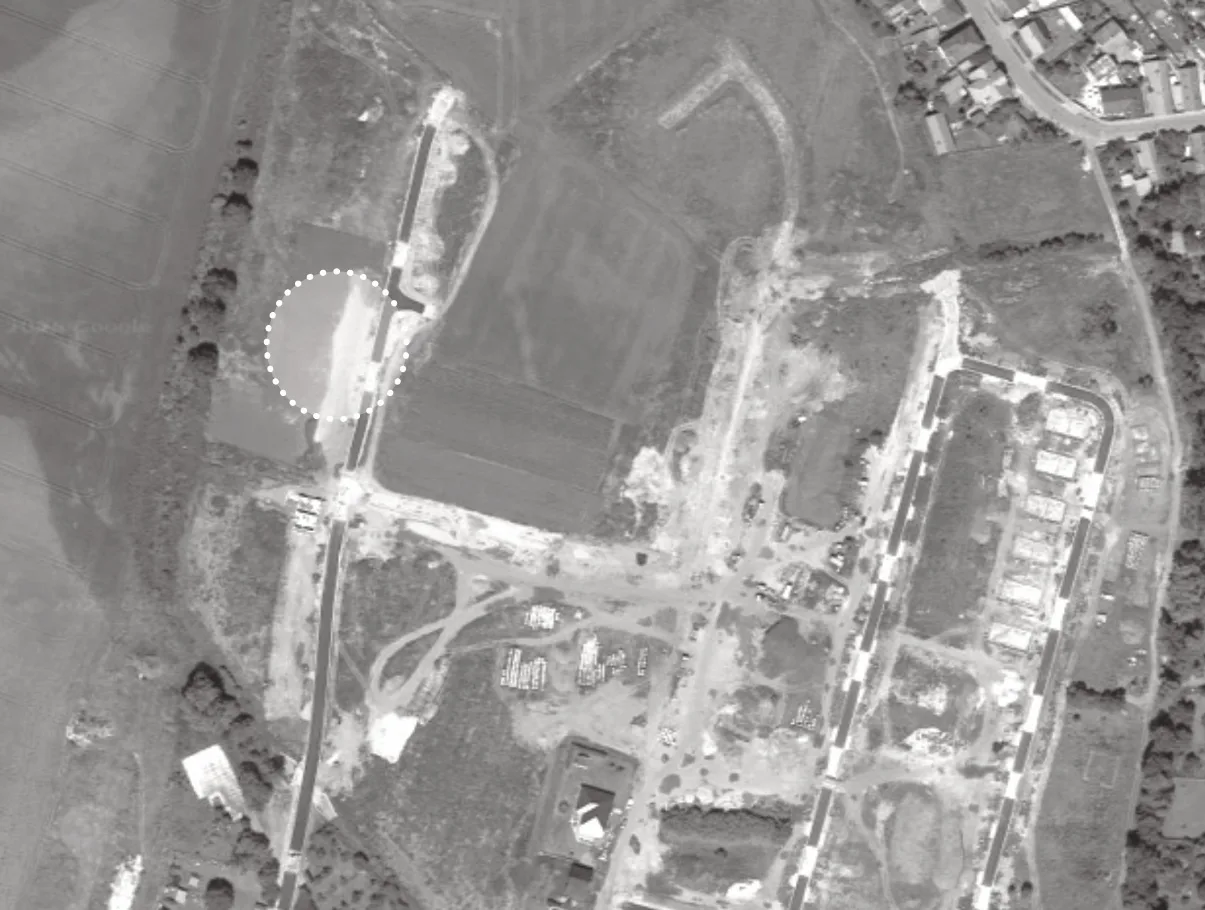 Ortofoto mapa místa stavby